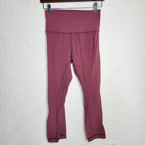 Lululemon Align Crop 21" in Misty Merlot Women's Size 6